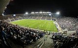 Illustrative photo of Jerusalem's Teddy Stadium during an international soccer match, on October 10, 2015. (Flash90)