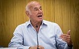 Then-Yesh AtidMK Yaakov Peri at the Knesset on June 12, 2017. (Yonatan Sindel/Flash90)