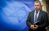 Eli Groner, director-general of the Prime Minister's Office, arrives to the weekly cabinet meeting at the PMO in Jerusalem on September 3, 2017. (Marc Israel Sellem/ Pool/ Flash90)