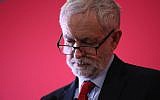 Jeremy Corbyn at a Labour event in Stretford, England, March 22, 2018. (Christopher Furlong/Getty Images)