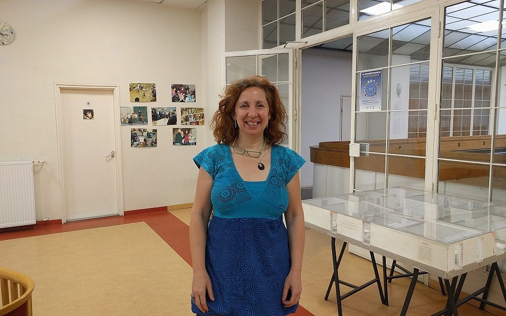 Zsuzsa Fritz, director of the Balint JCC in Budapest. (Yaakov Schwartz/ Times of Israel)