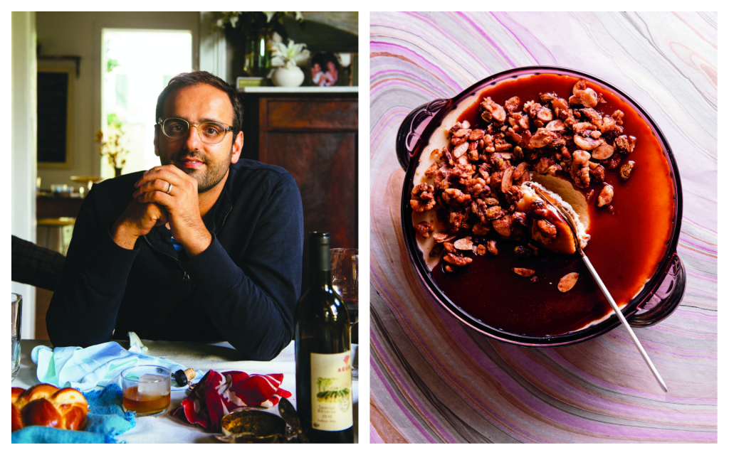 Chef Alon Shaya; (Rush Jagoe) Labneh cheesecake with pomegranate caramel and candied nuts. (Penguin Random House) Chef Alon Shaya; (Rush Jagoe) Labneh cheesecake with pomegranate caramel and candied nuts. (Penguin Random House)