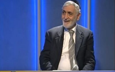 Venice's chief rabbi, Scialom Bahbout (YouTube screenshot)