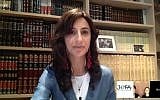 Britain's first Orthodox female rabbi, Dina Brawer (Screen capture: YouTube)