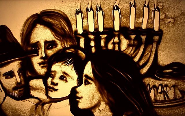 Kseniya Simonova's sand art tells the story of the Jewish people from creation to today. (Courtesy)