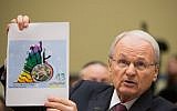 Morton Klein of Zionist Organization of America attends a hearing at the National Oversight and Government Reform Committee on moving the US Embassy in Israel to Jerusalem on Capitol Hill on November 8, 2017 in Washington, DC.  (Photo by Tasos Katopodis/Getty Images via JTA)