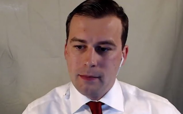 Patrick Little, running for California Senate as a Democrat. (Twitter via JTA)