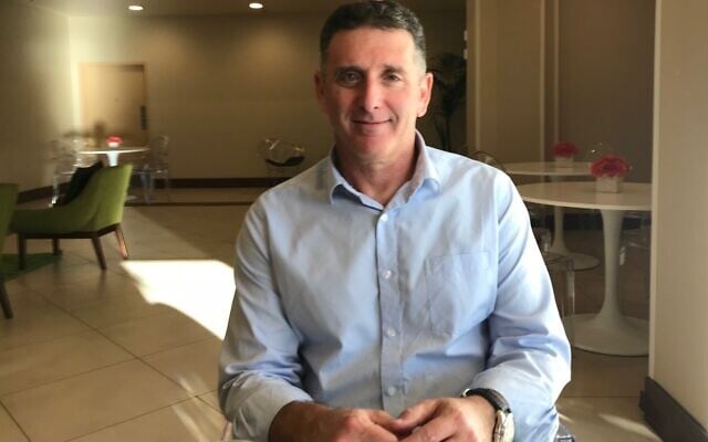 Moovit co-founder and CEO Nir Erez, May 10, 2018 (Shoshanna Solomon/Times of Israel)