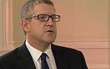 Head of Britain's MI5 Andrew Parker speaks on security threats in October 2017. (Screen capture: YouTube)