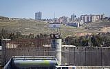 Ofer Prison, near Betunia in the West Bank, houses Palestinian inmates. (Miriam Alster/ Flash90)
