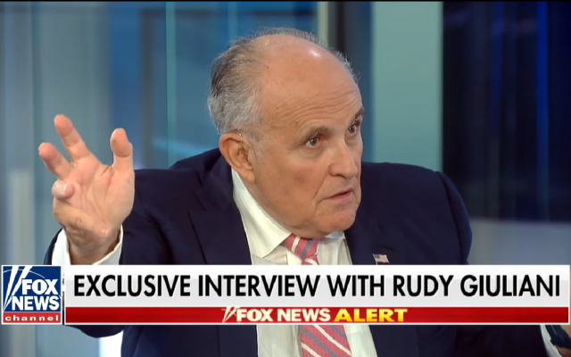 Rudy Giuliani, attorney for US President Donald Trump, speaks on Fox News on May 3, 2018. (Screen capture: YouTube) Rudy Giuliani, attorney for US President Donald Trump, speaks on Fox News on May 3, 2018. (Screen capture: YouTube)