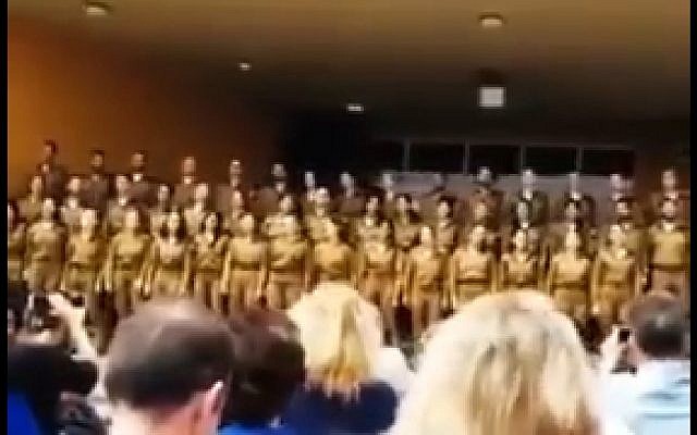 Still from video of IDF soldiers singing in Persian, which went viral on Iranian social media on May 3, 2018. (Screen capture: Twitter) Still from video of IDF soldiers singing in Persian, which went viral on Iranian social media on May 3, 2018. (Screen capture: Twitter)