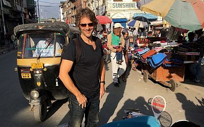New York Times reporter Jeffrey Gettleman on the streets of Srinagar, Kashmir, 2018. (courtesy)