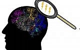 The rTMS coil is placed near the head and pulses of currents (yellow) are transmitted through it. These pulses generate a magnetic field which excites neurons in a specific spot in the brain, allowing for non-invasive treatment. (Prof. Ido Kanter, Bar Ilan University)