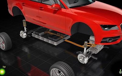 An illustration of the ultra-fast-charging batteries being developed by Israeli startup StoreDot for electric vehicles (Courtesy)