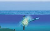 A simulation showing the Torbuster torpedo defense system. (Courtesy Rafael)