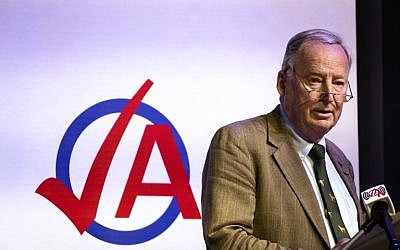 Federal spokesman of the far-right party Alternative for Germany (AfD) Alexander Gauland speaks during the party congress of the party's youth party "Junge Alternative" in Seebach, eastern Germany, on June 2, 2018. (AFP PHOTO / dpa / Alexander Prautzsch)