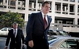 Paul Manafort arrives for a hearing at US District Court in Washington, DC, on June 15, 2018. (AFP Photo/Brendan Smialowski)