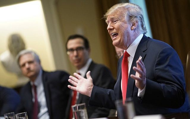 US President Donald Trump speaks on immigration during a meeting with members of Congress at the White House on June 20, 2018. (AFP Photo/Mandel Ngan) US President Donald Trump speaks on immigration during a meeting with members of Congress at the White House on June 20, 2018. (AFP Photo/Mandel Ngan)