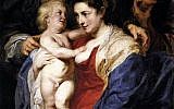Illustrative: The Holy Family with St Anne by Rubens. One of the paintings in the Holy Family series was stolen in Italy by a man dressed as a rabbi (Wikimedia/Creative Commons)
