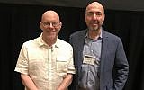 Lewis Aron, left, founding IARPP president, and Steven Kuchuck, the current president, at the group’s 2018 conference in New York City. (Debra Nussbaum Cohen)