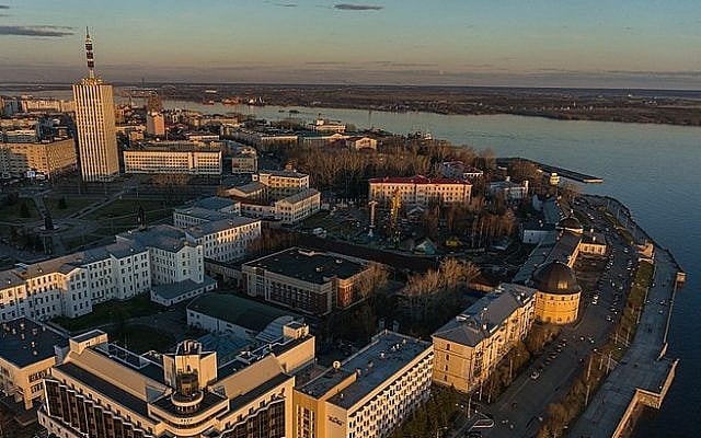 A view of the city of Arkhangelsk (CC-BY SA Forum Arctica/Wikipedia)