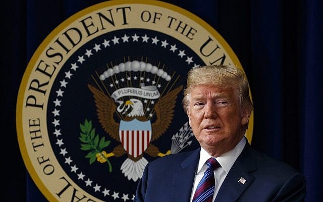 In this May 30, 2018 photo, US President Donald Trump arrives for a bill signing ceremony in the South Court Auditorium on the White House campus, May 30, 2018, in Washington. (AP Photo/Evan Vucci) In this May 30, 2018 photo, US President Donald Trump arrives for a bill signing ceremony in the South Court Auditorium on the White House campus, May 30, 2018, in Washington. (AP Photo/Evan Vucci)