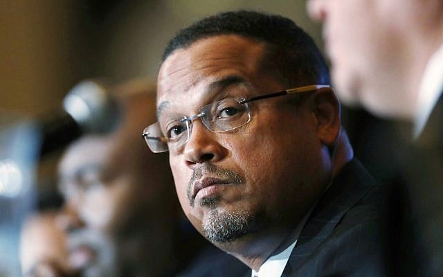In this Dec. 2, 2016 file photo, US Rep. Keith Ellison, D-Minn., listens during a forum on the future of the Democratic Party, in Denver (AP Photo/David Zalubowski, File) In this Dec. 2, 2016 file photo, US Rep. Keith Ellison, D-Minn., listens during a forum on the future of the Democratic Party, in Denver (AP Photo/David Zalubowski, File)