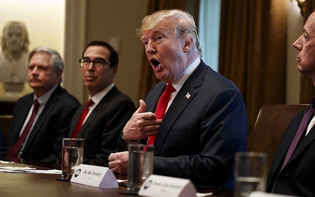 US President Donald Trump speaks during a meeting with Republican members of Congress on immigration in the Cabinet Room of the White House, Wednesday, June 20, 2018. (AP Photo/Evan Vucci) US President Donald Trump speaks during a meeting with Republican members of Congress on immigration in the Cabinet Room of the White House, Wednesday, June 20, 2018. (AP Photo/Evan Vucci)