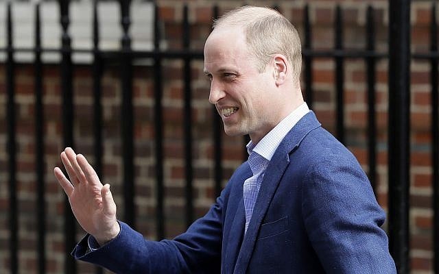 Britain's Prince William waves as he leaves the Lindo wing at St Mary's Hospital in London London, Monday, April 23, 2018. (AP Photo/ Kirsty Wigglesworth) Britain's Prince William waves as he leaves the Lindo wing at St Mary's Hospital in London London, Monday, April 23, 2018. (AP Photo/ Kirsty Wigglesworth)