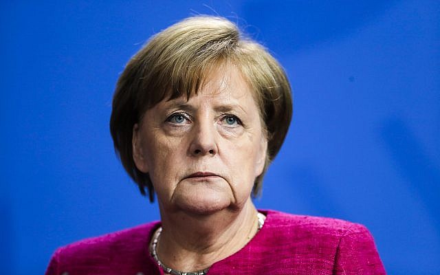 German Chancellor Angela Merkel attends a news conference with NATO Secretary General Jens Stoltenberg after a meeting at the chancellery in Berlin, Friday, June 15, 2018. (AP Photo/Markus Schreiber) German Chancellor Angela Merkel attends a news conference with NATO Secretary General Jens Stoltenberg after a meeting at the chancellery in Berlin, Friday, June 15, 2018. (AP Photo/Markus Schreiber)
