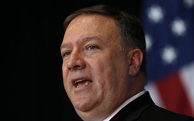 U.S. Secretary of State Mike Pompeo speaks at an Economic Club of Detroit luncheon in Detroit, Monday, June 18, 2018. (AP Photo/Paul Sancya) U.S. Secretary of State Mike Pompeo speaks at an Economic Club of Detroit luncheon in Detroit, Monday, June 18, 2018. (AP Photo/Paul Sancya)