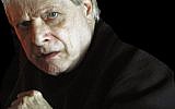 This March 13, 2012 photo provided by Steve Barber shows author Harlan Ellison in the Sherman Oaks neighborhood of Los Angeles. (Courtesy Steve Barber via AP)