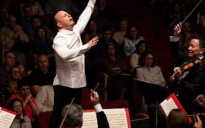Philadelphia Orchestra music director Yannick Nézet-Séguin conducted the final concert of the orchestra's Israel tour with body and soul (Courtesy Jan Regan)