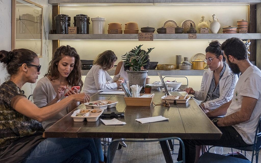 Meshek Barzilay Delicatessan, a new vegan takeout option in Neve Tzedek, Tel Aviv. (Courtesy, Alex Mathiot) Meshek Barzilay Delicatessan, a new vegan takeout option in Neve Tzedek, Tel Aviv. (Courtesy, Alex Mathiot)