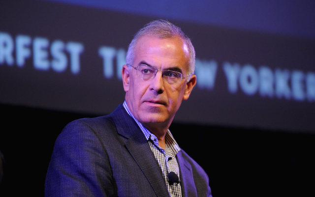 David Brooks speaks onstage at the The New Yorker Festival 2014 on October 19, 2014, in New York City. (Bryan Bedder/Getty Images for The New Yorker/via JTA) David Brooks speaks onstage at the The New Yorker Festival 2014 on October 19, 2014, in New York City. (Bryan Bedder/Getty Images for The New Yorker/via JTA)