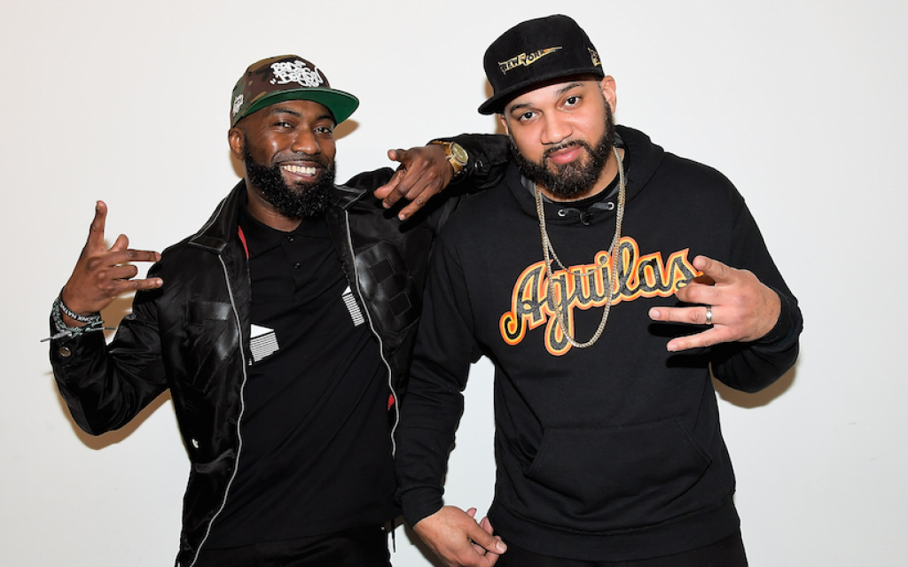 Desus Nice, left, and The Kid Mero in North Hollywood, California, April 20, 2018. (Charley Gallay/Getty Images for VICELAND/via JTA) Desus Nice, left, and The Kid Mero in North Hollywood, California, April 20, 2018. (Charley Gallay/Getty Images for VICELAND/via JTA)