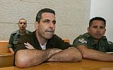 Former energy minister Gonen Segev, seen at the Supreme Court in Jerusalem for the appeal on his prison sentence on August 18, 2006. (Flash90)