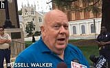 Russell Walker, a Republican candidate in North Carolina, wrote on his website that God is a “racist white supremacist” and that Jewish people are Satanic. (Screen capture: Raleigh-based News & Observer)