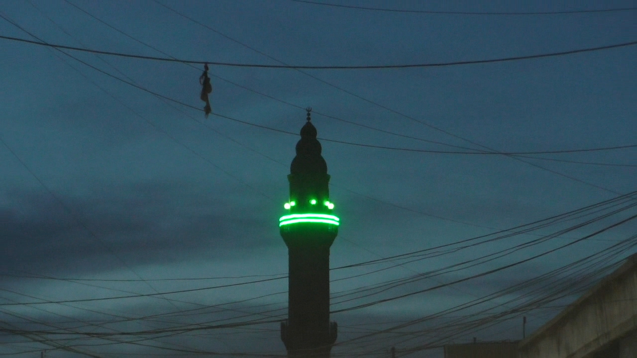 A mosque at dusk, Qamishli, Syria. (Ziv Genesove/ Times of Israel) A mosque at dusk, Qamishli, Syria. (Ziv Genesove/ Times of Israel)