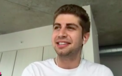 Eric Abramovitz, the clarinetist who sued his ex-girlfriend who secretly sabotaged a once-in-a-lifetime music opportunity, gives an interview to BuzzFeeds AM to DM on June 14, 2018. (screen capture: Twitter)