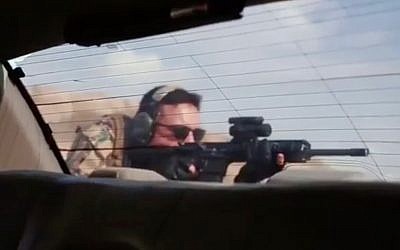 Jordan's Crown Prince Hussein bin Abdullah takes part in a live-fire combat drill with his father, King Abdullah, in a video released on June 28, 2018. (Screen capture: Instagram)
