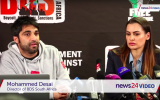 South African model Shashi Naidoo (r) apologizes for supporting Israel on June 20, 2018. (Screen capture: YouTube)