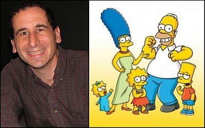 Mike Reiss, writer for 'The Simpsons,' and the animated cast. (Sarah/Wikimedia Commons/ Bago Games)
