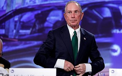 Michael Bloomberg arrives for the annual US Conference of Mayors meeting, Monday, June 26, 2017, in Miami Beach, Fla. (AP Photo/Lynne Sladky)