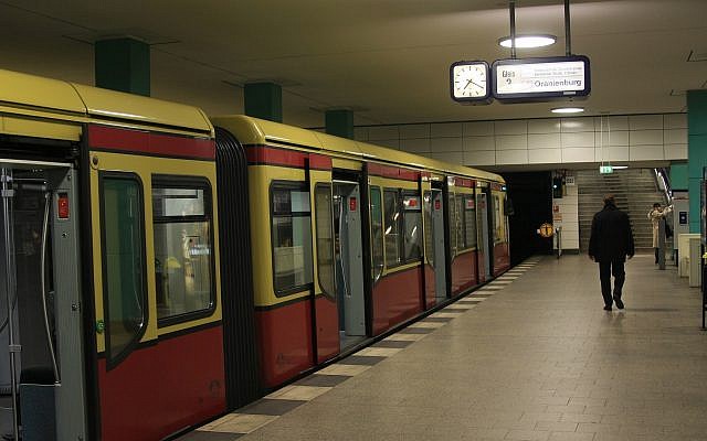 Illustrative photo of a man on the platform of a Berlin train station. February 23, 2008. (Doron Horowitz/Flash90) Illustrative photo of a man on the platform of a Berlin train station. February 23, 2008. (Doron Horowitz/Flash90)