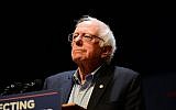 US Sen. Bernie Sanders speaks at a MoveOn.org rally in Reading, Pennsylvania, December 3, 2017. (Lisa Lake/Getty Images for MoveOn.org)