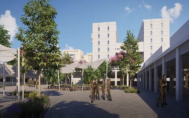 Illustration of the Israeli Army's new digital campus in Beersheba (IDF spokesperson unit)