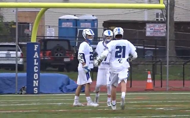 Members of Staples High School lacrosse team in 2018. (Screen capture: YouTube) Members of Staples High School lacrosse team in 2018. (Screen capture: YouTube)
