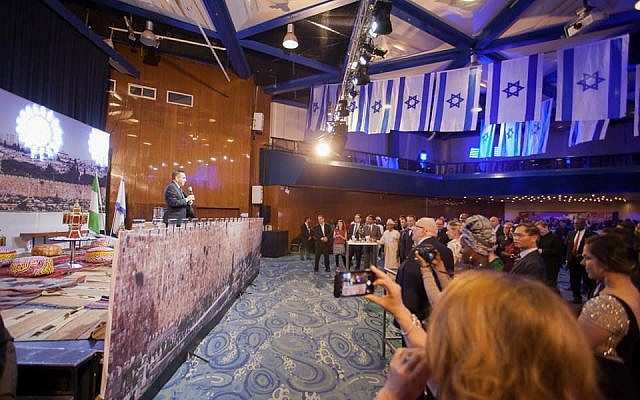 Israeli Ambassador to Nigeria Guy Feldman speaking at an Israel Independence Day party in Abuja, Nigeria on May 10, 2018. (Chen Hayek/Foreign Ministry) Israeli Ambassador to Nigeria Guy Feldman speaking at an Israel Independence Day party in Abuja, Nigeria on May 10, 2018. (Chen Hayek/Foreign Ministry)